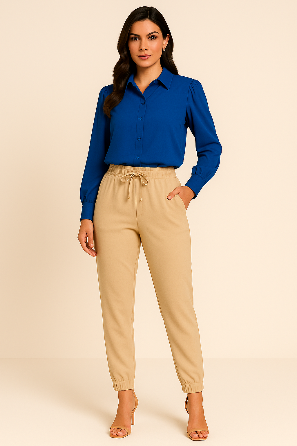 Calça Jogger com Laço na Cintura