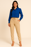 Calça Jogger com Laço na Cintura
