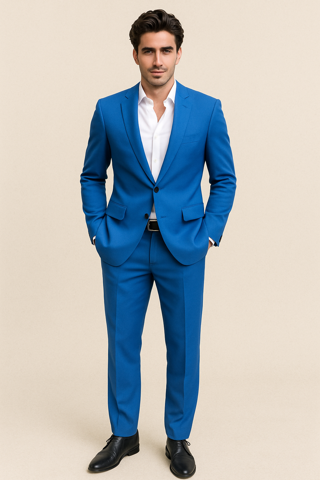 Terno Masculino Slim Liso Casimira