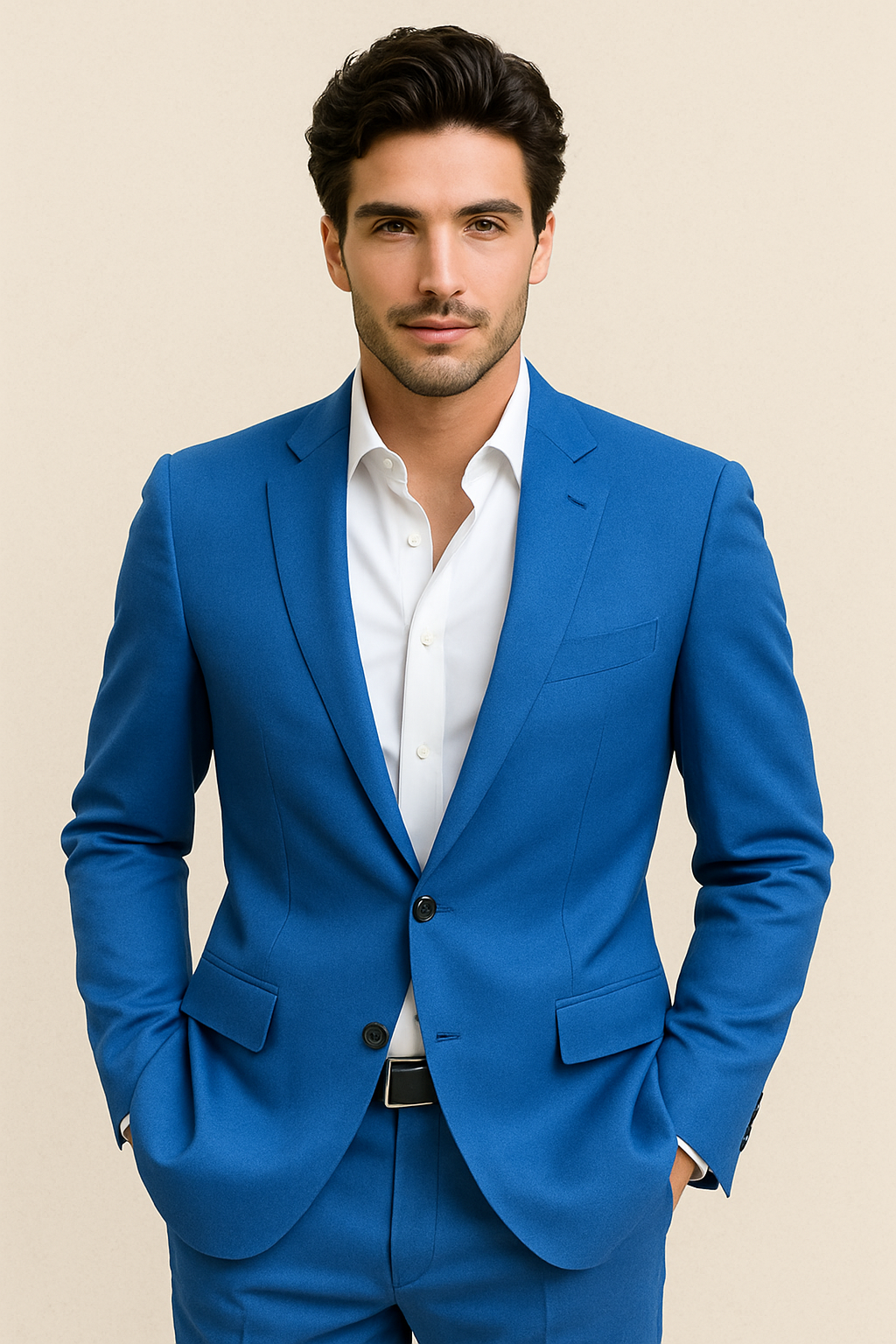 Terno Masculino Slim Liso Casimira
