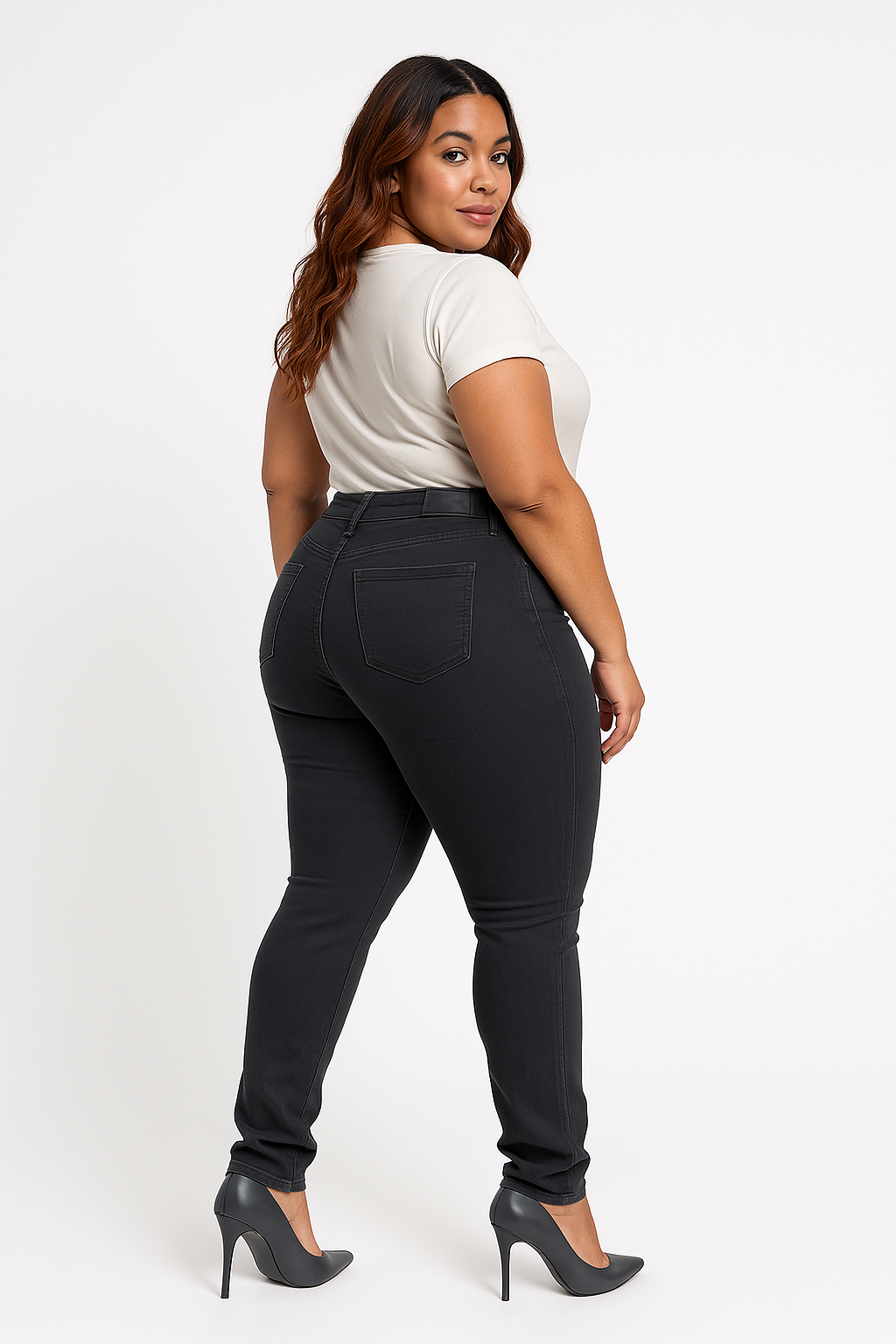 Calça Jeans Plus Size Mega Lipo Skinny Tamanho 52