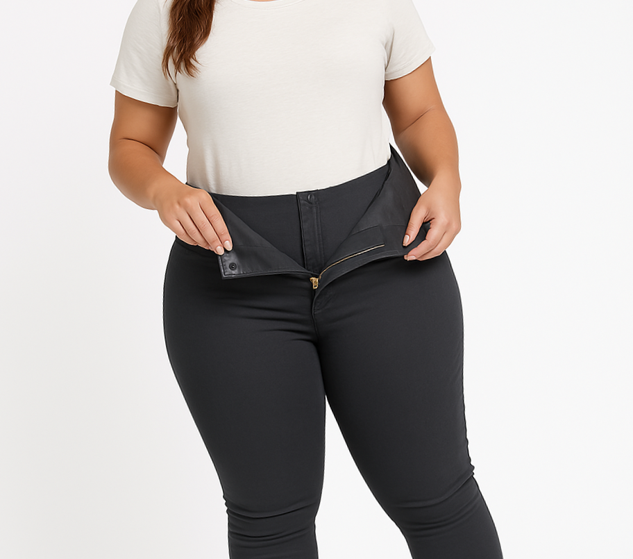Calça Jeans Plus Size Mega Lipo Skinny Tamanho 52
