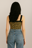 Cropped Modal Jacquard Onça Tuart Tamanho M