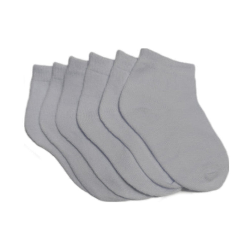 Kit com 3 pares de Meias Bebê Recém Nascido Branca