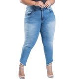 Calça Cigarrete Plus Size Jeans Tamanho 48