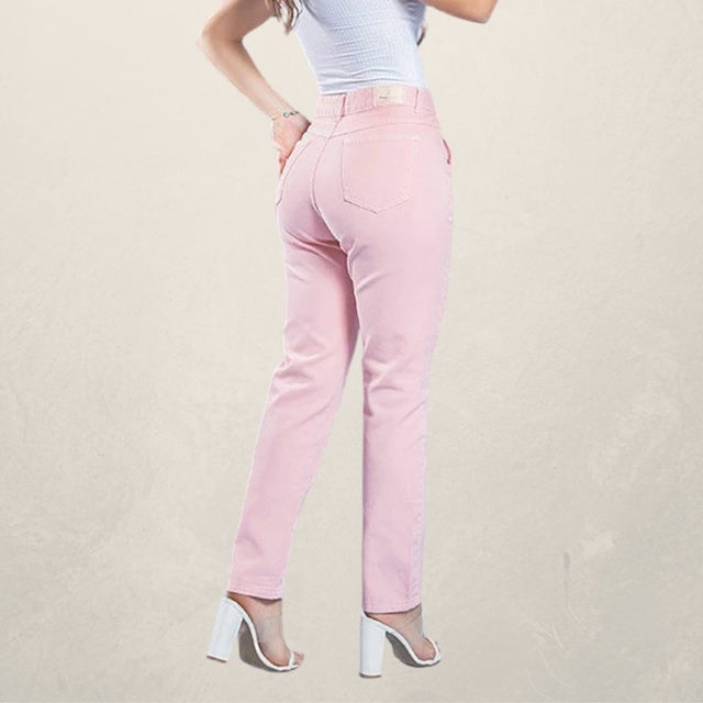Calça Feminina Mom Rose Tamanho 38