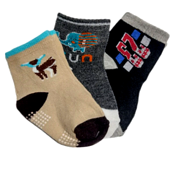 Kit com 3 pares de Meias Infantil
