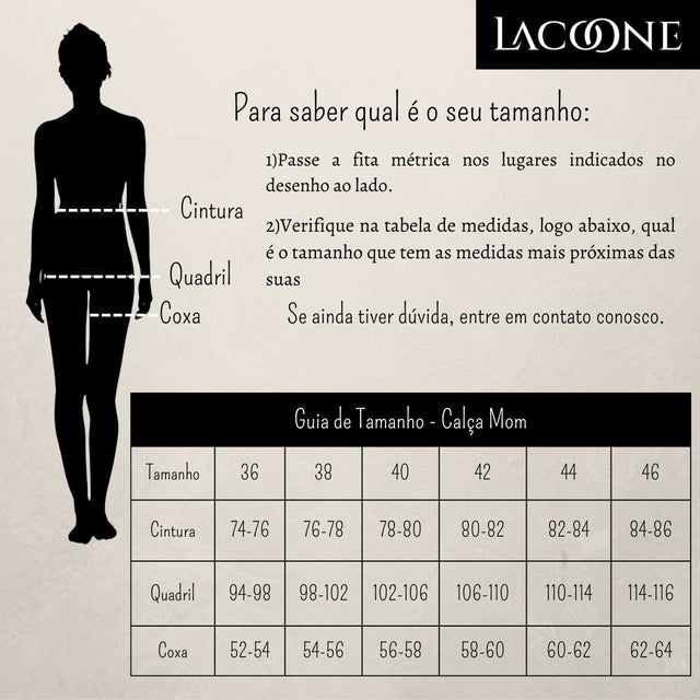 Calça Feminina Mom Jeans Claro Tamanho 44